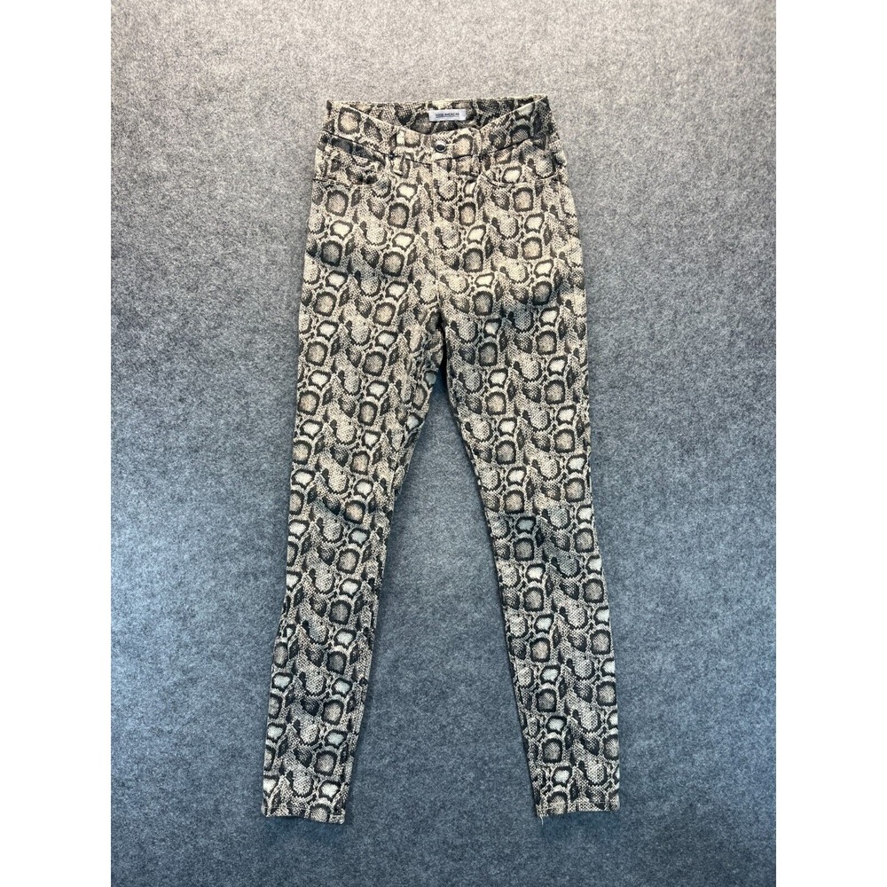 Good American Jeans Womens‎ 4/27 Good Legs Skinny Snakeskin Print High Waist